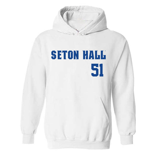 Seton Hall - NCAA Baseball : Mason Christopher - Replica Shersey Hooded Sweatshirt-0
