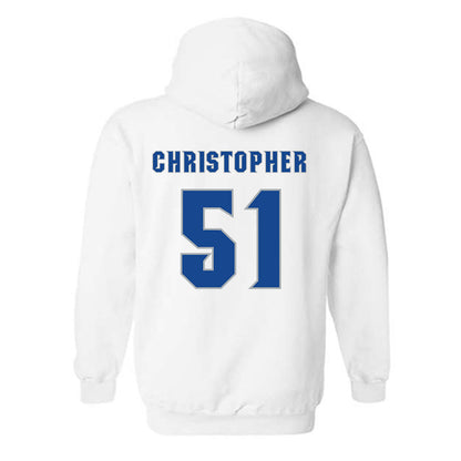 Seton Hall - NCAA Baseball : Mason Christopher - Replica Shersey Hooded Sweatshirt-1
