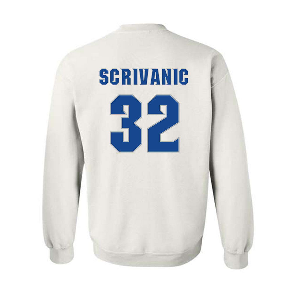 Seton Hall - NCAA Baseball : Frank Scrivanic - Replica Shersey Crewneck Sweatshirt-1