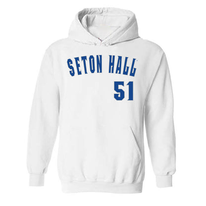 Seton Hall - NCAA Baseball : Mason Christopher - Replica Shersey Hooded Sweatshirt-0