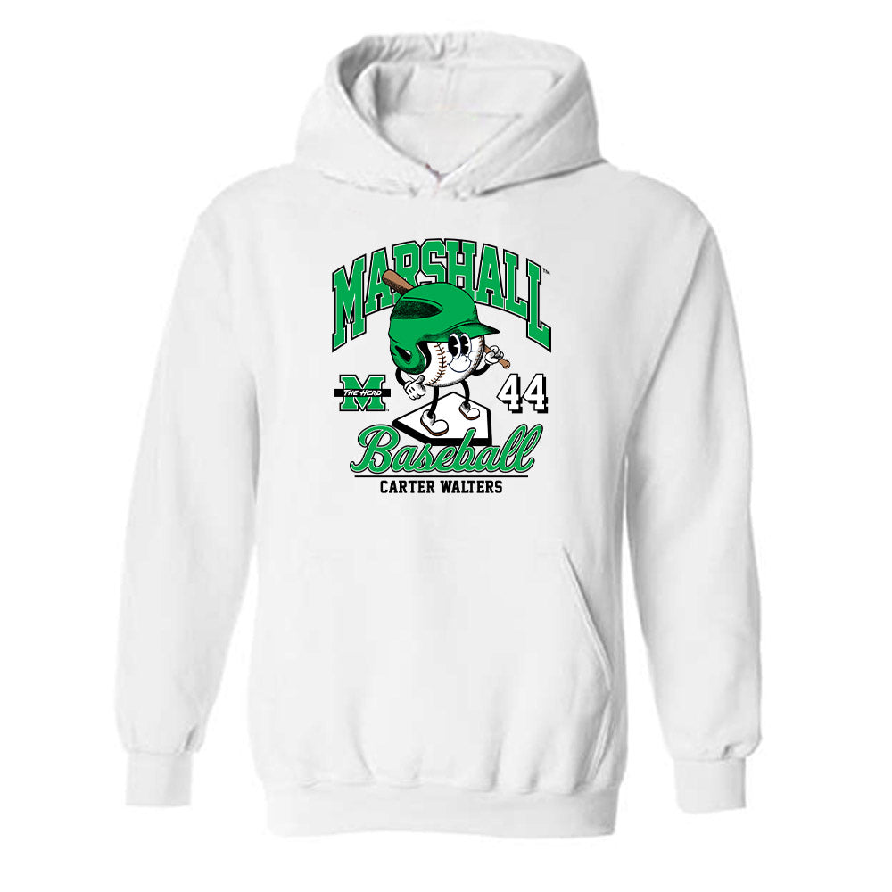 Marshall - NCAA Baseball : Carter Walters - Fashion Shersey Hooded Sweatshirt-0