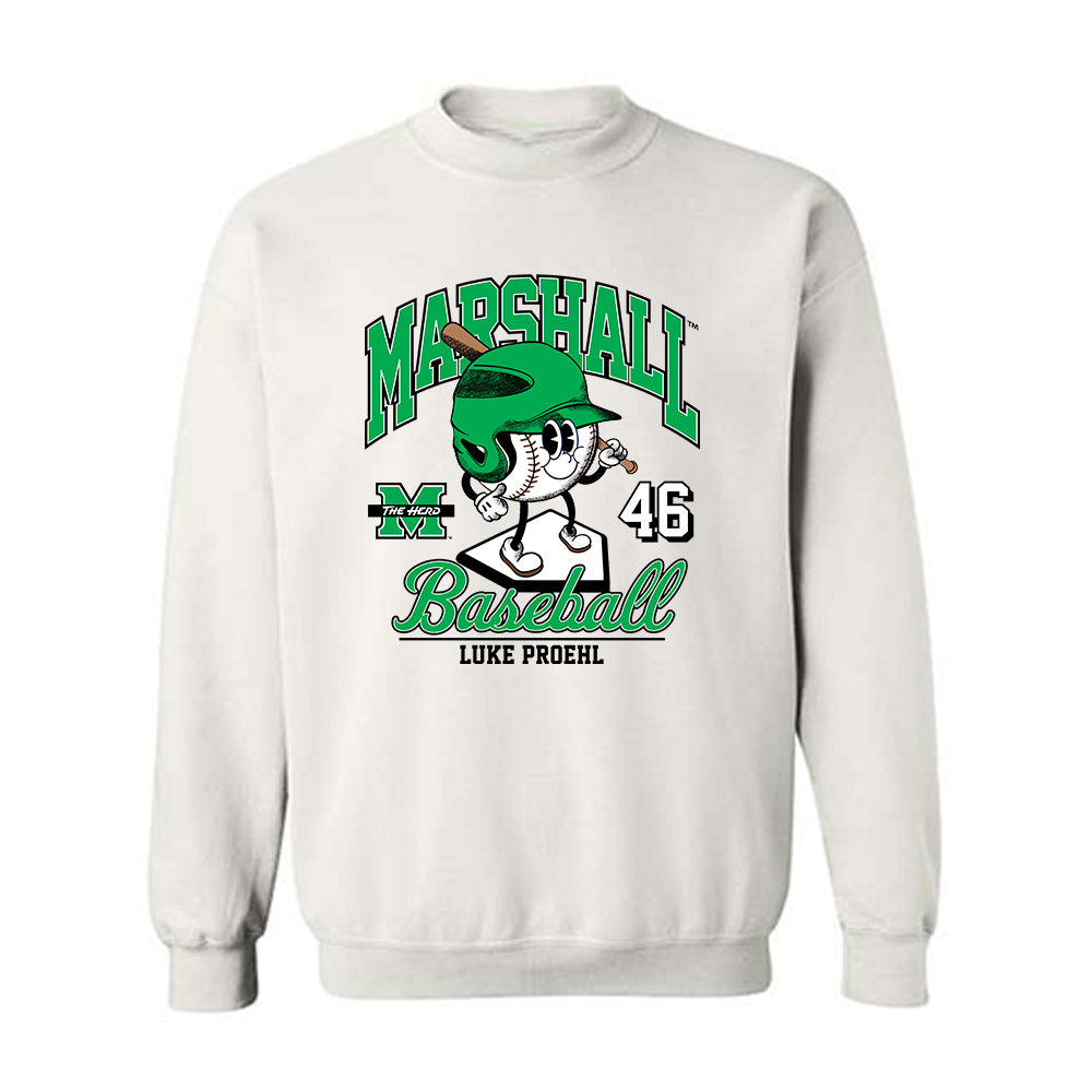 Marshall - NCAA Baseball : Luke Proehl - Fashion Shersey Crewneck Sweatshirt-0