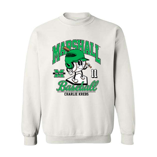 Marshall - NCAA Baseball : Charlie Krebs - Fashion Shersey Crewneck Sweatshirt-0