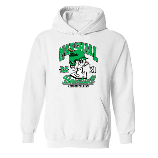 Marshall - NCAA Baseball : Kenyon Collins - Fashion Shersey Hooded Sweatshirt-0