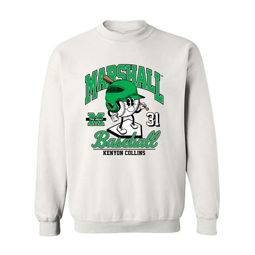 Marshall - NCAA Baseball : Kenyon Collins - Fashion Shersey Crewneck Sweatshirt-0