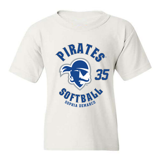 Seton Hall - NCAA Softball : Sophia DeMarco - Fashion Shersey Youth T-Shirt-0