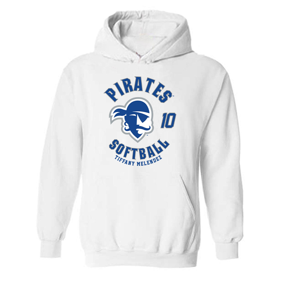 Seton Hall - NCAA Softball : Tiffany Melendez - Fashion Shersey Hooded Sweatshirt-0