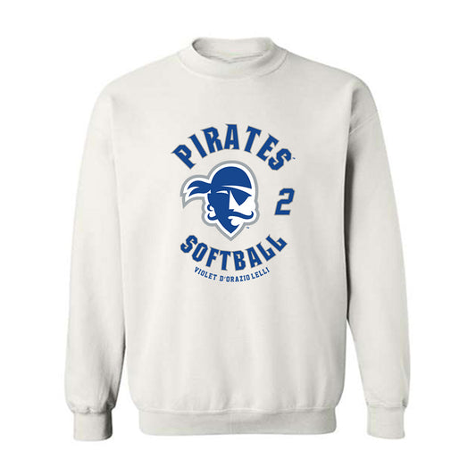 Seton Hall - NCAA Softball : Violet D’Orazio-Lelli - Fashion Shersey Crewneck Sweatshirt-0