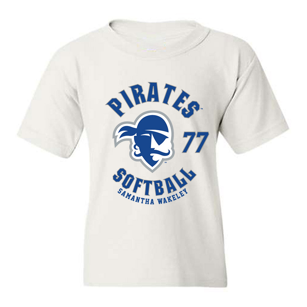 Seton Hall - NCAA Softball : Samantha Wakeley - Fashion Shersey Youth T-Shirt-0