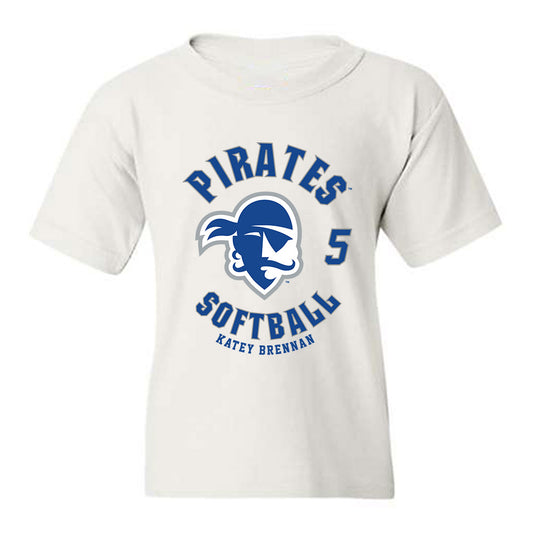 Seton Hall - NCAA Softball : Katey Brennan - Fashion Shersey Youth T-Shirt-0