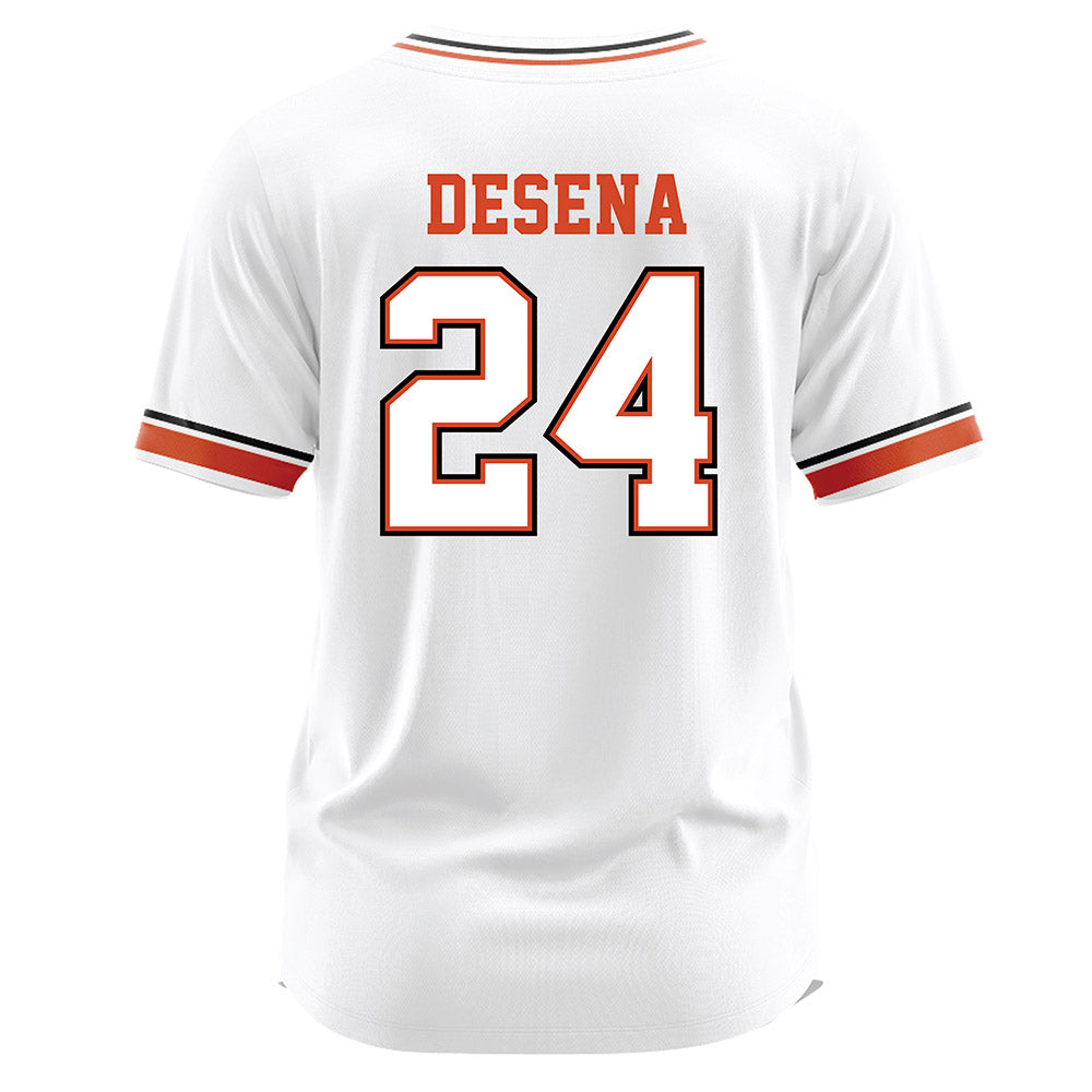 Campbell - NCAA Softball : Amber Desena - White Jersey-1