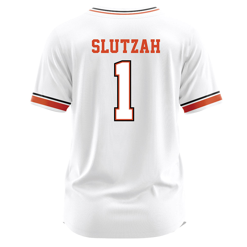 Campbell - NCAA Softball : Emma Slutzah - White Jersey-1