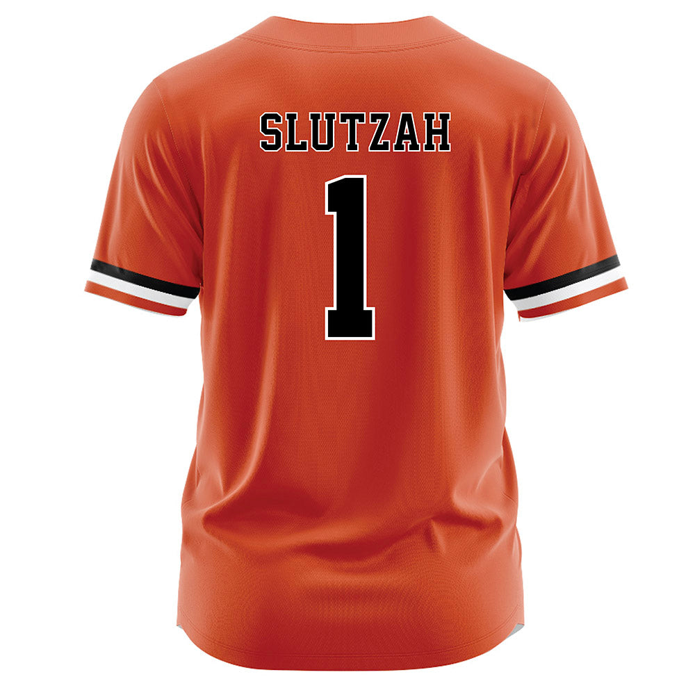 Campbell - NCAA Softball : Emma Slutzah - Orange Jersey-1