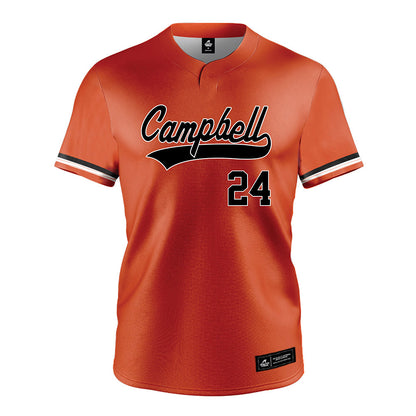 Campbell - NCAA Softball : Amber Desena - Orange Jersey-0