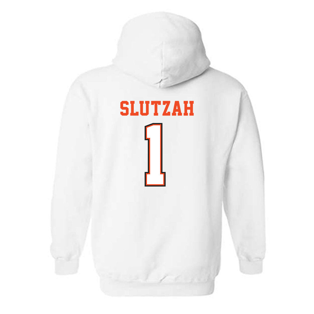 Campbell - NCAA Softball : Emma Slutzah - Replica Shersey Hooded Sweatshirt-1