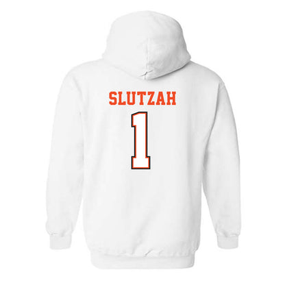 Campbell - NCAA Softball : Emma Slutzah - Replica Shersey Hooded Sweatshirt-1