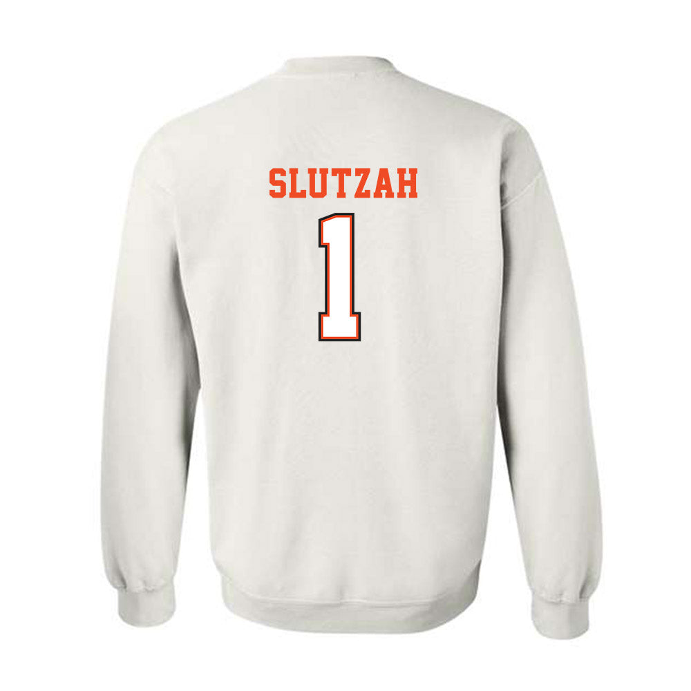 Campbell - NCAA Softball : Emma Slutzah - Replica Shersey Crewneck Sweatshirt-1
