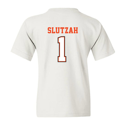 Campbell - NCAA Softball : Emma Slutzah - Replica Shersey Youth T-Shirt-1
