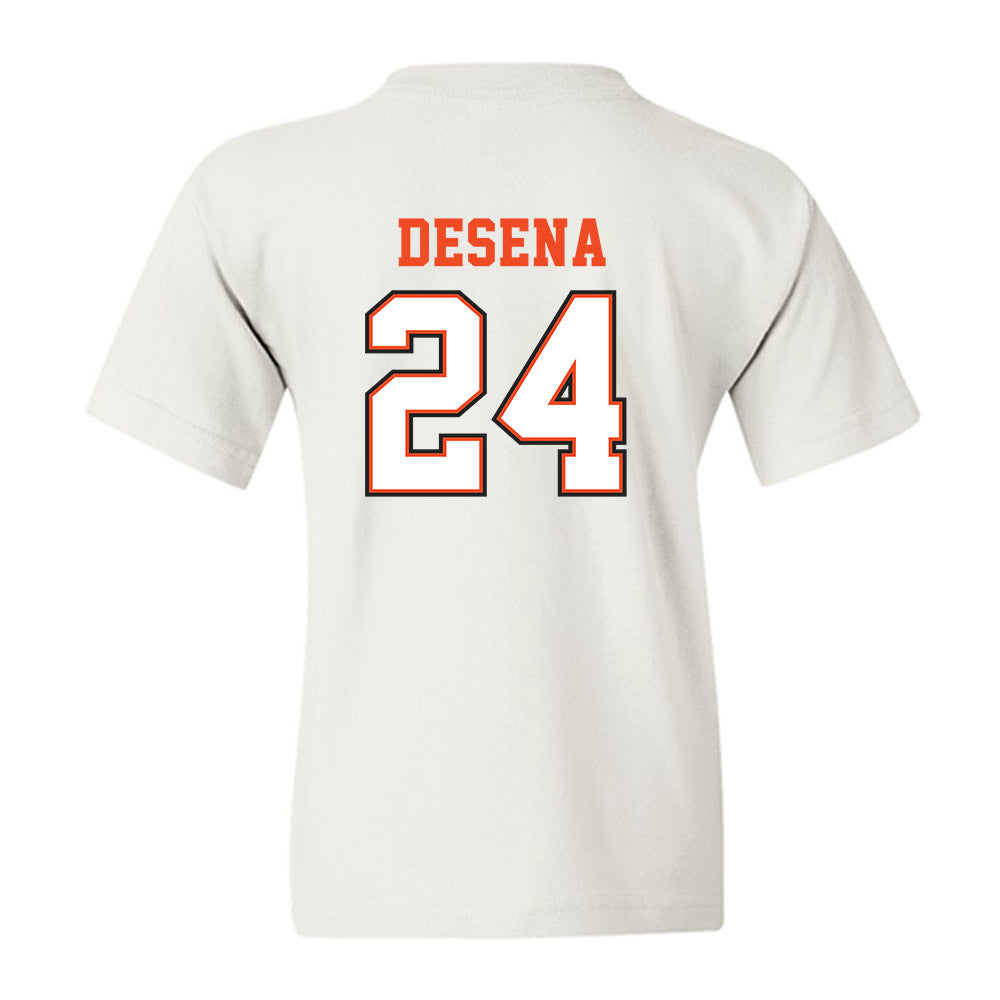 Campbell - NCAA Softball : Amber Desena - Replica Shersey Youth T-Shirt-1