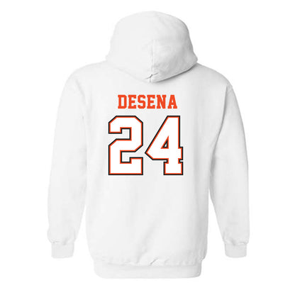 Campbell - NCAA Softball : Amber Desena - Replica Shersey Hooded Sweatshirt-1
