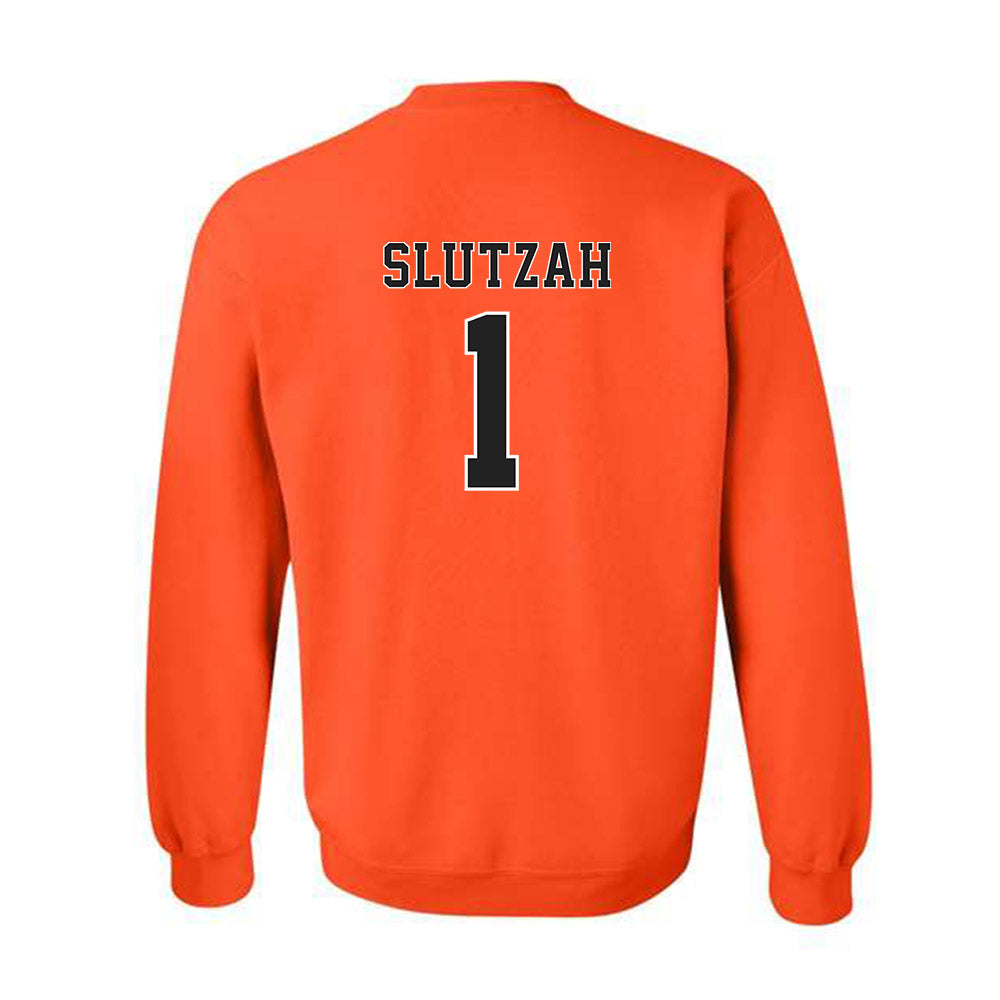 Campbell - NCAA Softball : Emma Slutzah - Replica Shersey Crewneck Sweatshirt-1
