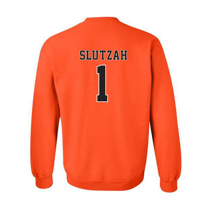 Campbell - NCAA Softball : Emma Slutzah - Replica Shersey Crewneck Sweatshirt-1