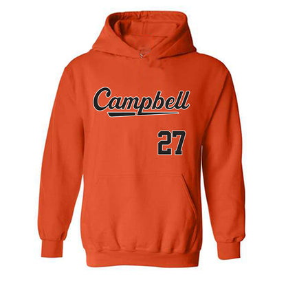 Campbell - NCAA Softball : Kasey Wolfe - Replica Shersey Hooded Sweatshirt-0