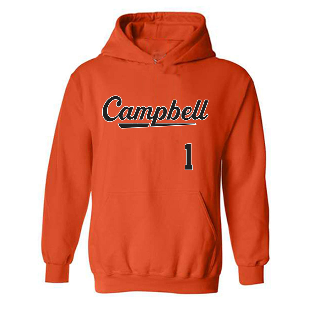 Campbell - NCAA Softball : Emma Slutzah - Replica Shersey Hooded Sweatshirt-0