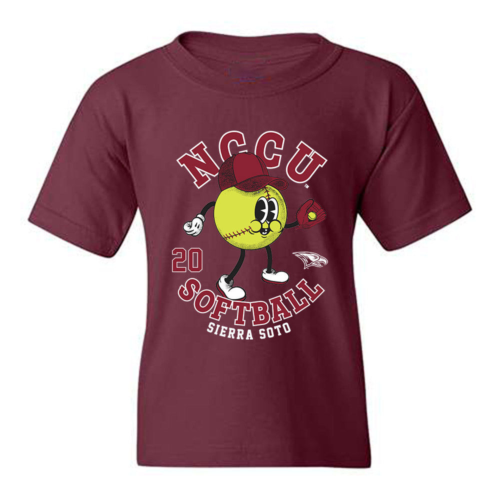 NCCU - NCAA Softball : Sierra Soto - Fashion Shersey Youth T-Shirt-0