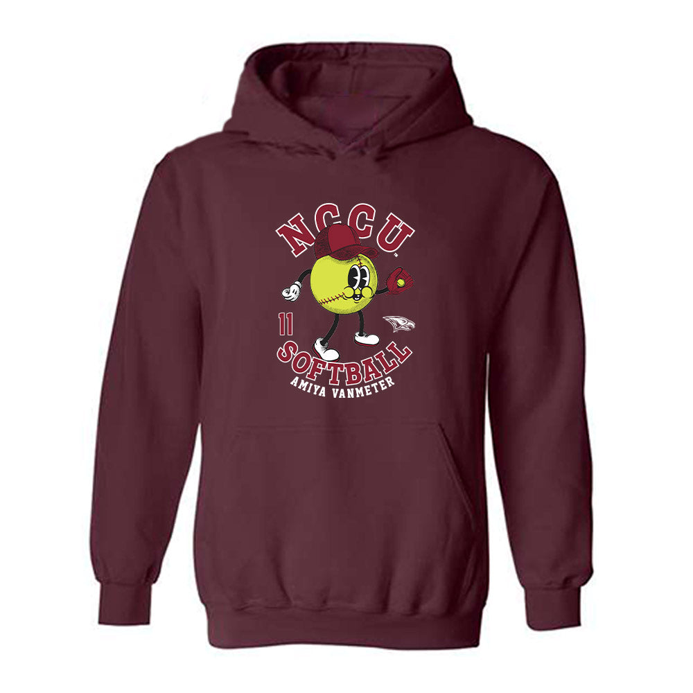 NCCU - NCAA Softball : Amiya VanMeter - Fashion Shersey Hooded Sweatshirt-0