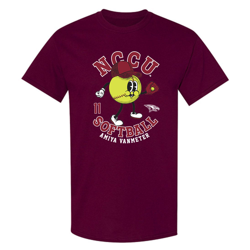 NCCU - NCAA Softball : Amiya VanMeter - Fashion Shersey T-Shirt-0