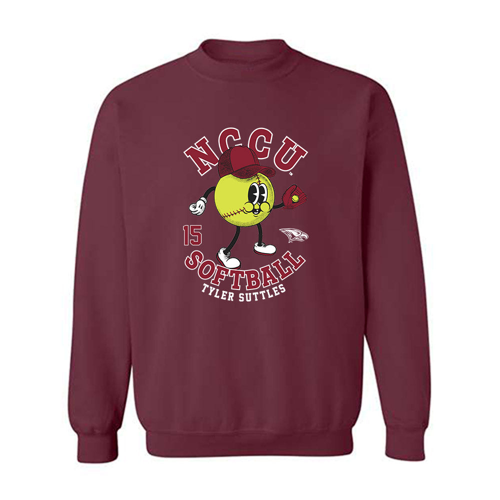NCCU - NCAA Softball : Tyler Suttles - Fashion Shersey Crewneck Sweatshirt-0