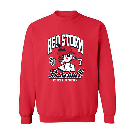 St. Johns - NCAA Baseball : Robert Jacobsen - Fashion Shersey Crewneck Sweatshirt-0