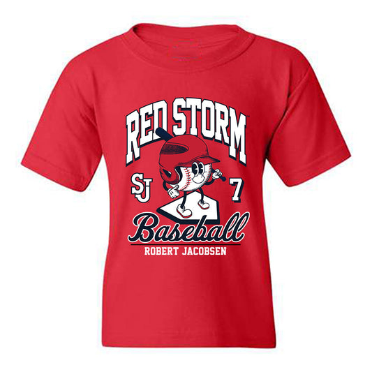 St. Johns - NCAA Baseball : Robert Jacobsen - Fashion Shersey Youth T-Shirt-0