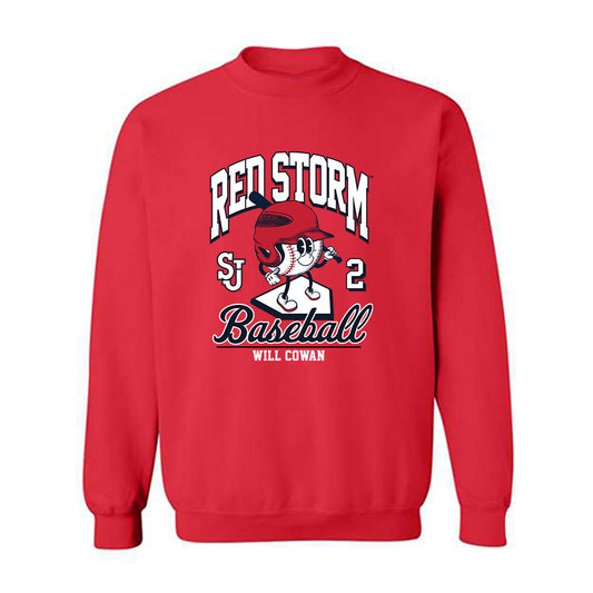 St. Johns - NCAA Baseball : Will Cowan - Fashion Shersey Crewneck Sweatshirt-0