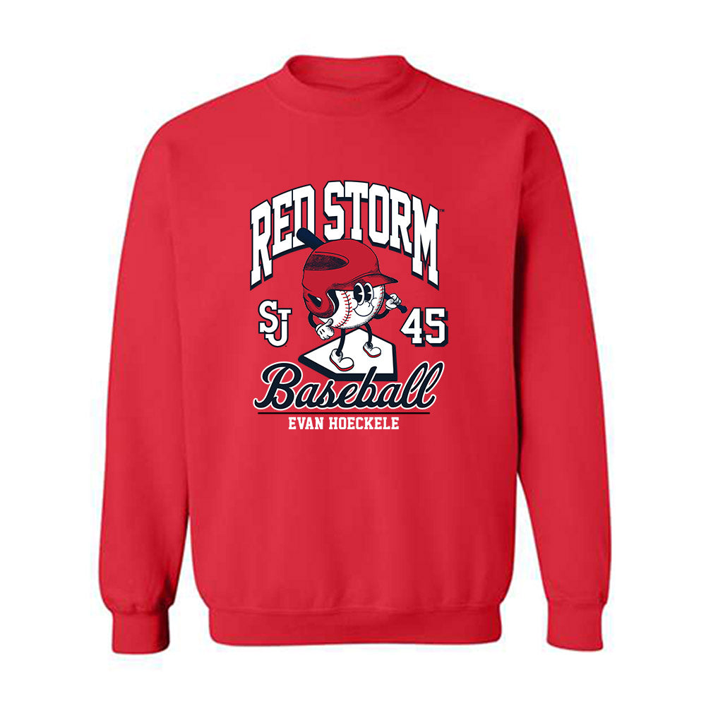 St. Johns - NCAA Baseball : Evan Hoeckele - Fashion Shersey Crewneck Sweatshirt-0