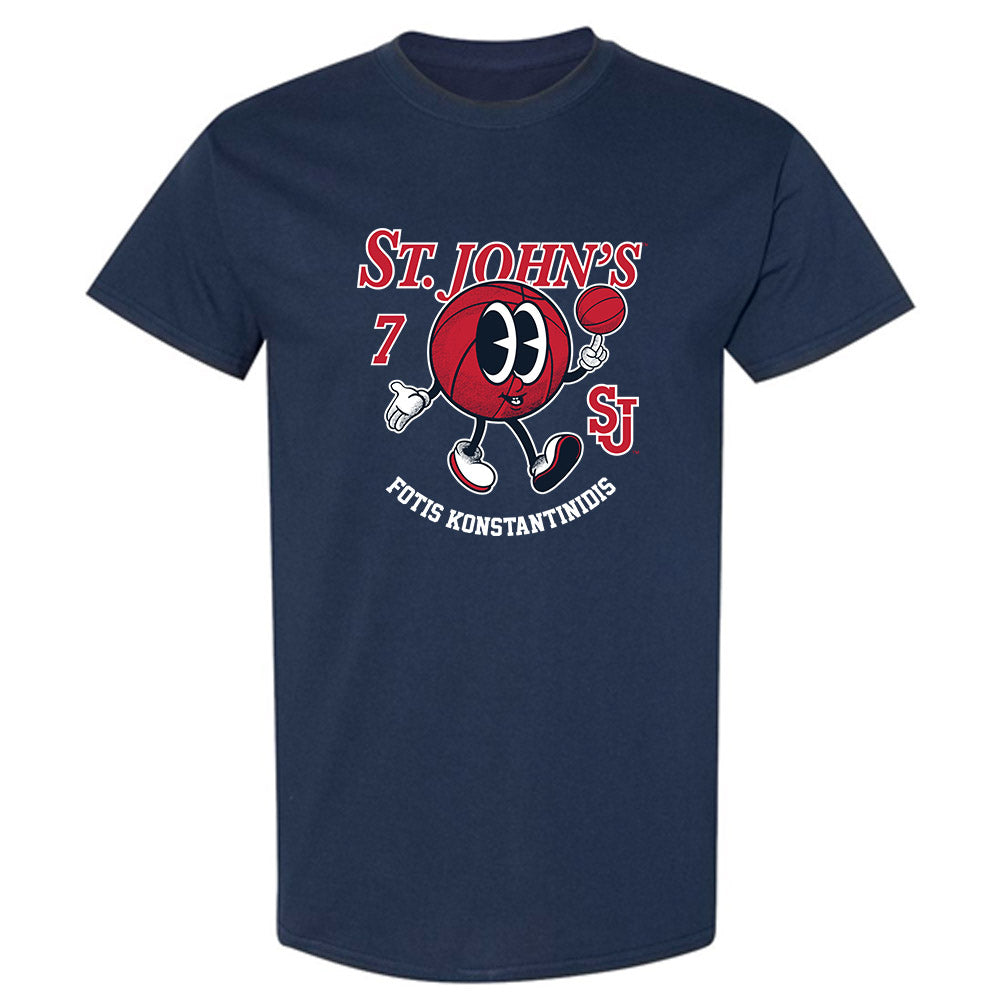 St. Johns - NCAA Men's Basketball : Fotis Konstantinidis - Fashion Shersey T-Shirt-0
