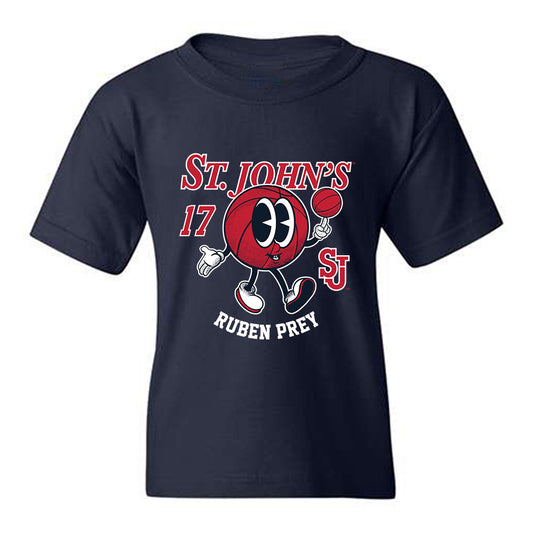 St. Johns - NCAA Men's Basketball : Ruben Prey - Fashion Shersey Youth T-Shirt-0