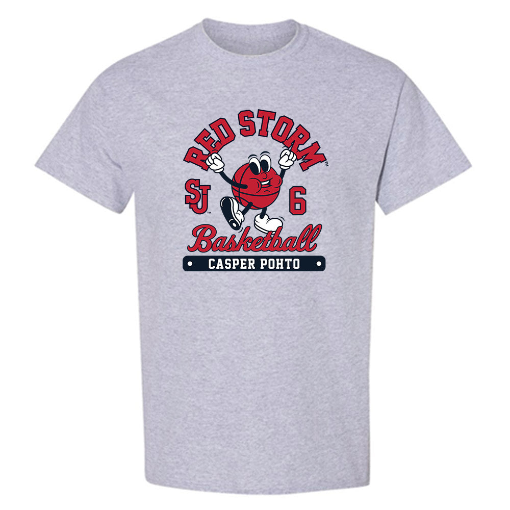 St. Johns - NCAA Men's Basketball : Casper Pohto - Fashion Shersey T-Shirt-0