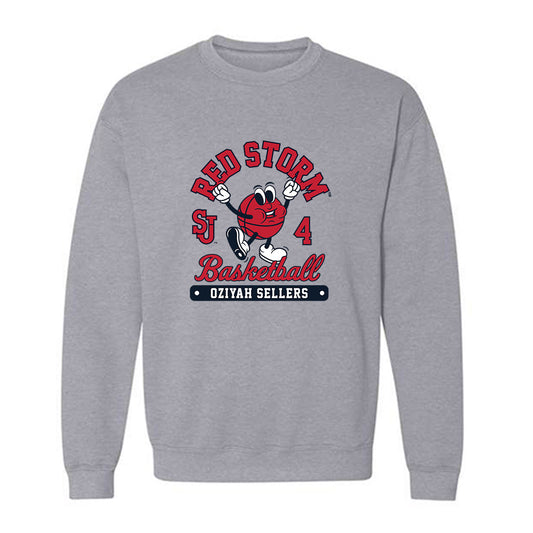 St. Johns - NCAA Men's Basketball : Oziyah Sellers - Fashion Shersey Crewneck Sweatshirt-0