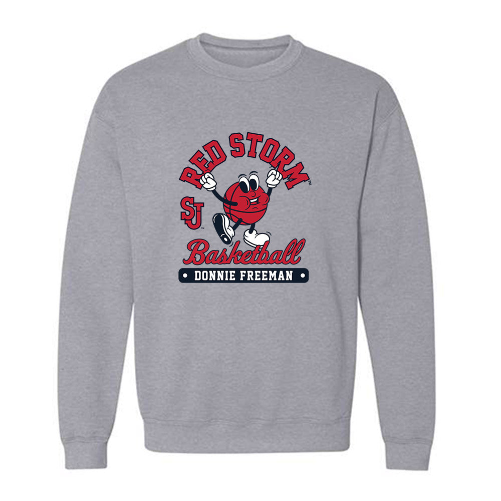 St. Johns - NCAA Men's Basketball : Donnie Freeman - Fashion Shersey Crewneck Sweatshirt-0