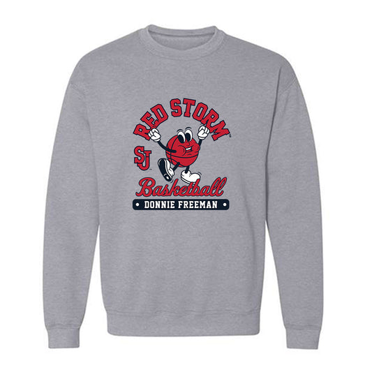 St. Johns - NCAA Men's Basketball : Donnie Freeman - Fashion Shersey Crewneck Sweatshirt-0