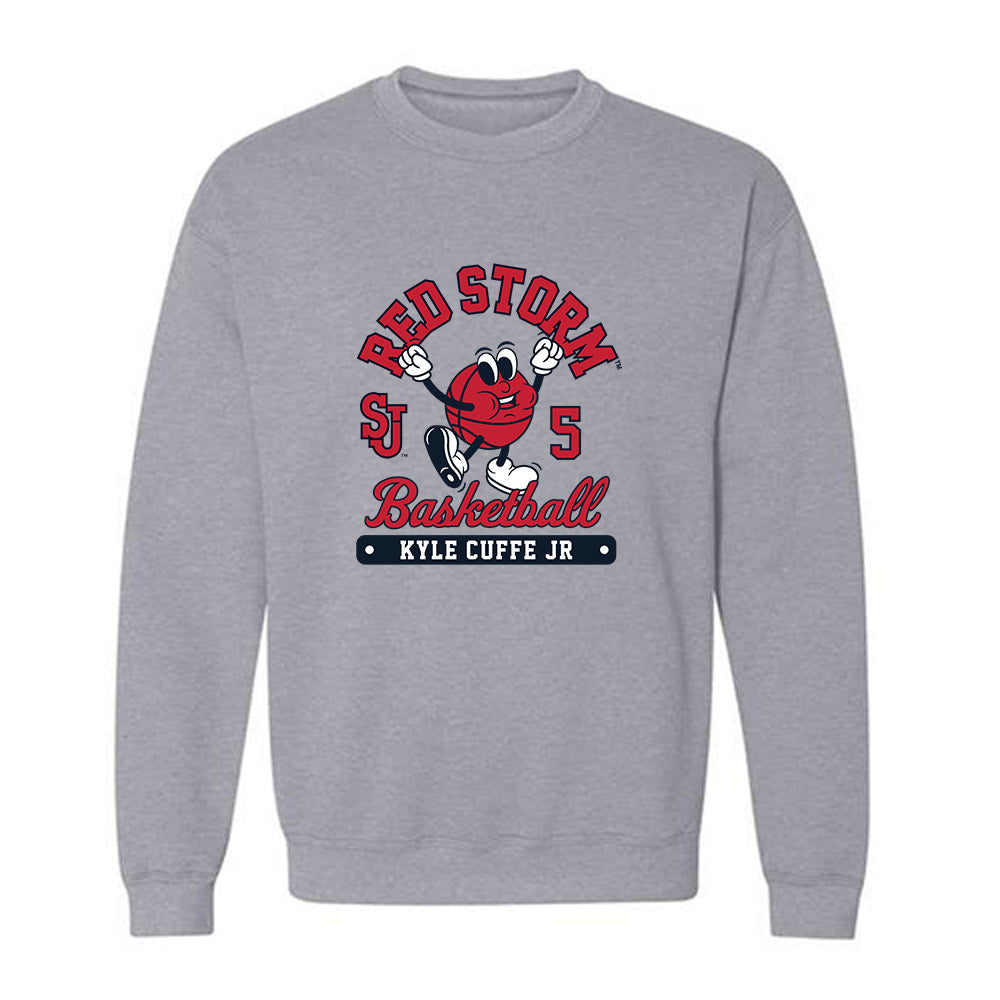 St. Johns - NCAA Men's Basketball : Kyle Cuffe Jr - Fashion Shersey Crewneck Sweatshirt-0