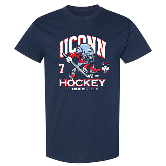 UConn - NCAA Men's Ice Hockey : Charlie Morrison - Fashion Shersey T-Shirt-0