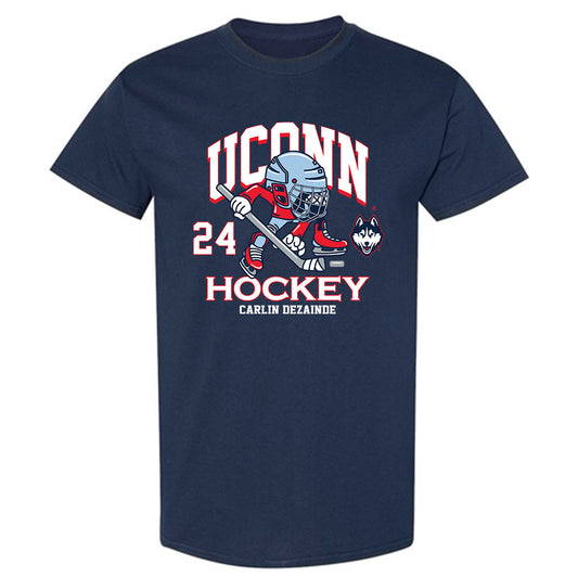 UConn - NCAA Men's Ice Hockey : Carlin Dezainde - Fashion Shersey T-Shirt-0