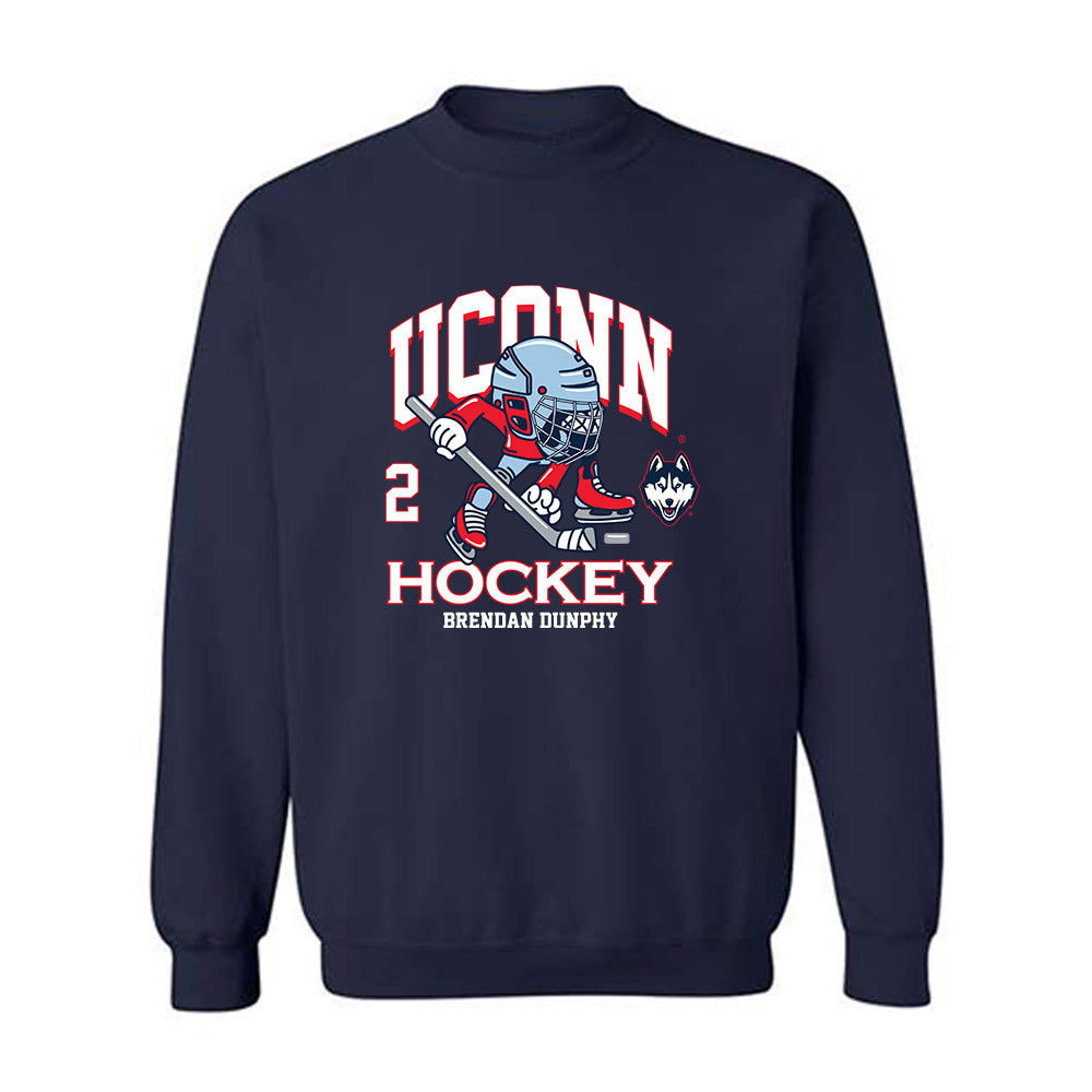 UConn - NCAA Men's Ice Hockey : Brendan Dunphy - Fashion Shersey Crewneck Sweatshirt-0