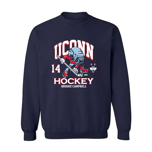 UConn - NCAA Women's Ice Hockey : Brooke Campbell - Fashion Shersey Crewneck Sweatshirt
