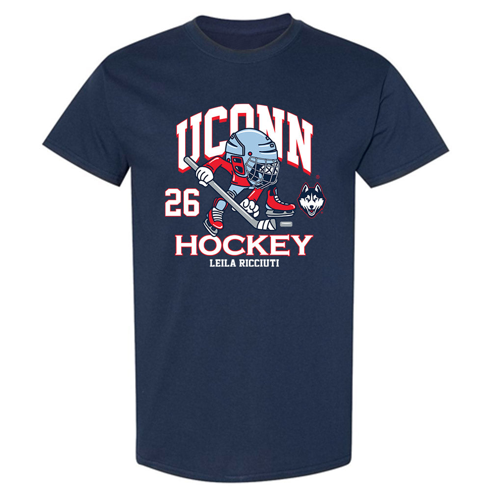 UConn - NCAA Women's Ice Hockey : Leila Ricciuti - Fashion Shersey T-Shirt-0