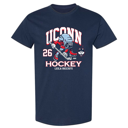 UConn - NCAA Women's Ice Hockey : Leila Ricciuti - Fashion Shersey T-Shirt-0