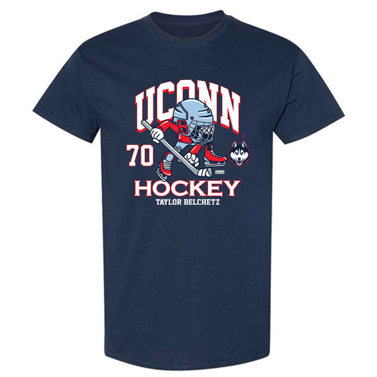 UConn - NCAA Women's Ice Hockey : Taylor Belchetz - Fashion Shersey T-Shirt-0